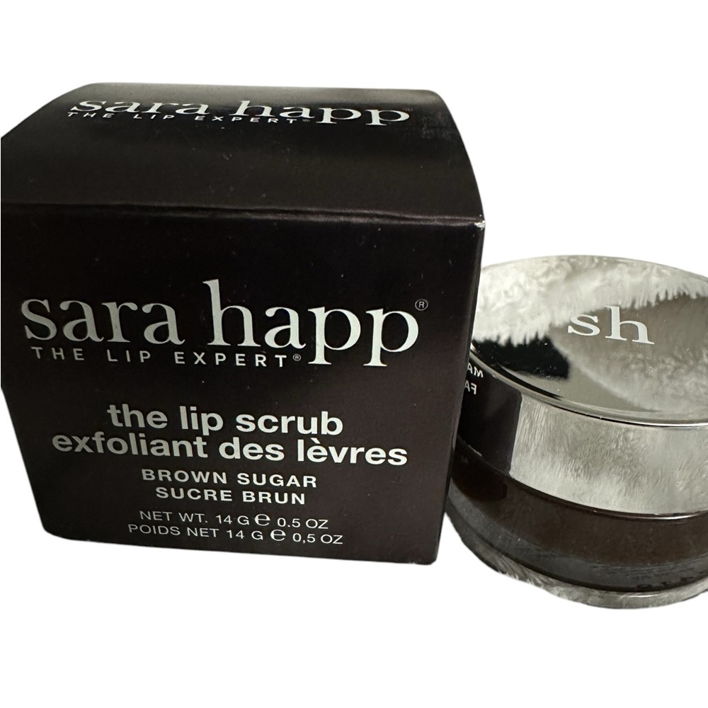 Sara Happ The Lip Scrub Brown Sugar Lip Exfoliator .5oz NIB - Picture 3 of 6